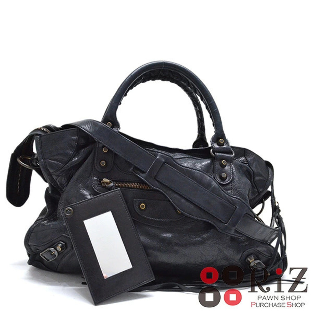 BALENCIAGA The City Bag Handbag Black